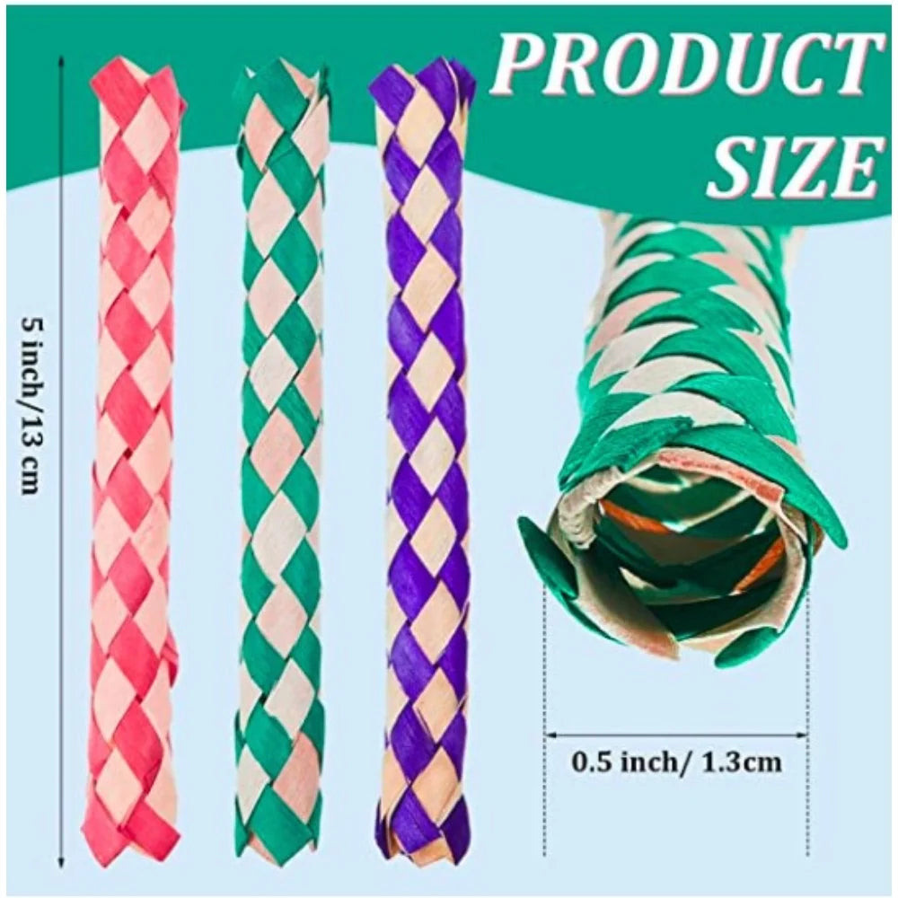 Classic Chinese Bamboo Finger Traps Bulk Pack of 72 C36280