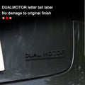3D Car Rear Trunk Emblem Sticker (Dual Motor) L610