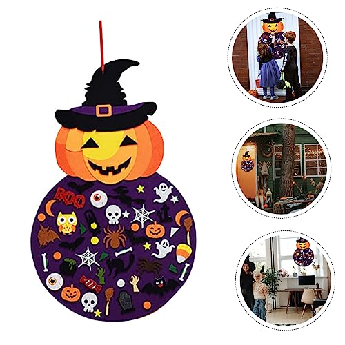 Halloween Fireplace Mantel Tapestry Pumpkin Spiderweb Decoration S50190