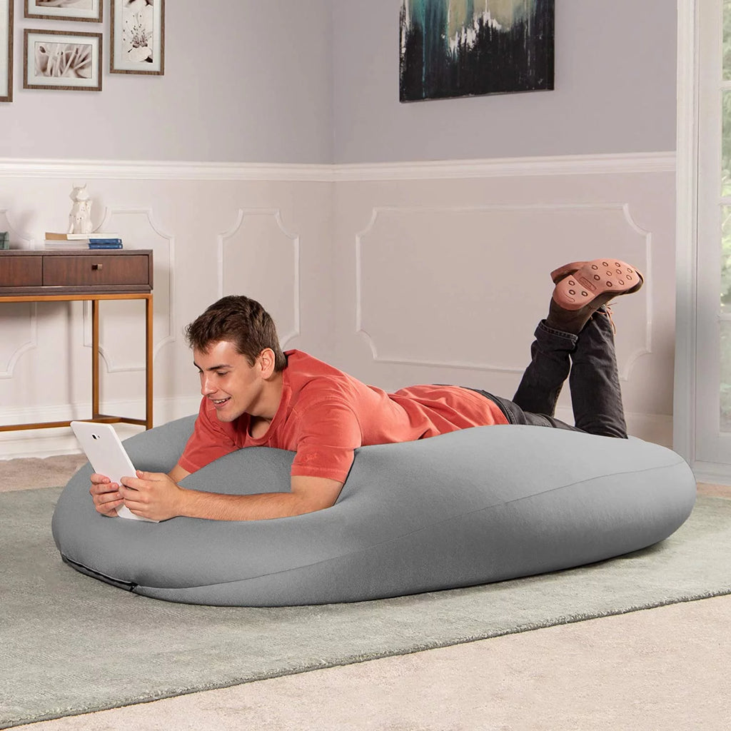 Silver Large Spandex Bean Bag Chair C13531