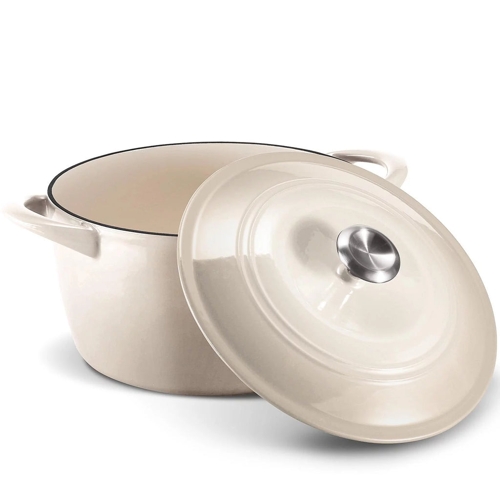 Enameled Cast Iron 7-Qt Covered Round Dutch Oven G241759