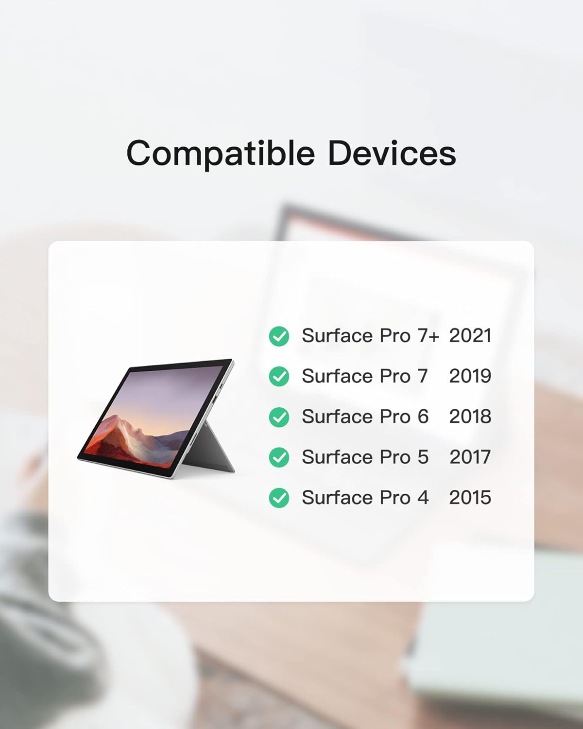 Bluetooth Keyboard Compatible with Surface Pro 7/7+/6/5/4 Pack of 2 K708