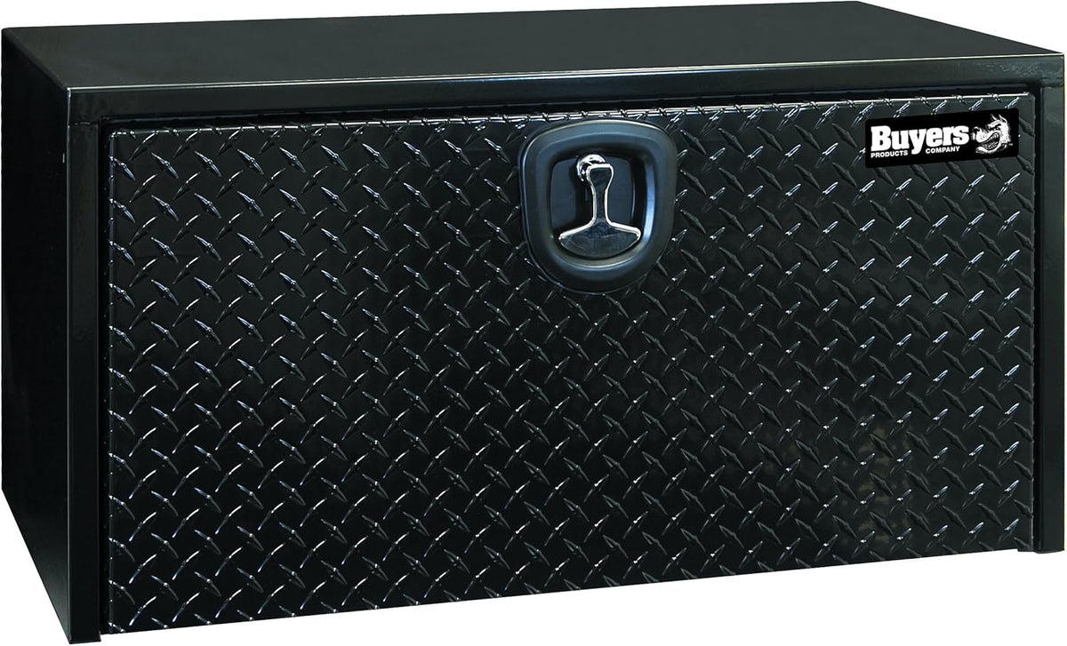 Black Steel Underbody Truck Box with Aluminum Door J304395