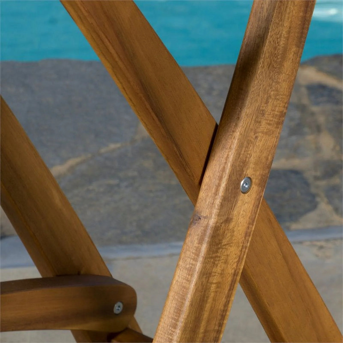 Foldable Outdoor Wood Barstool Set O609