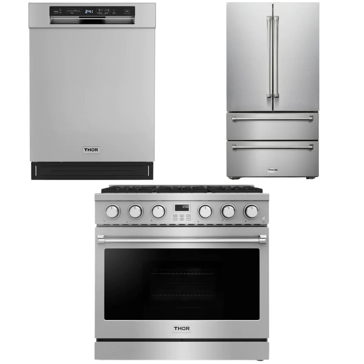 36 Gas Range, Refrigerator and Dishwasher Z92927