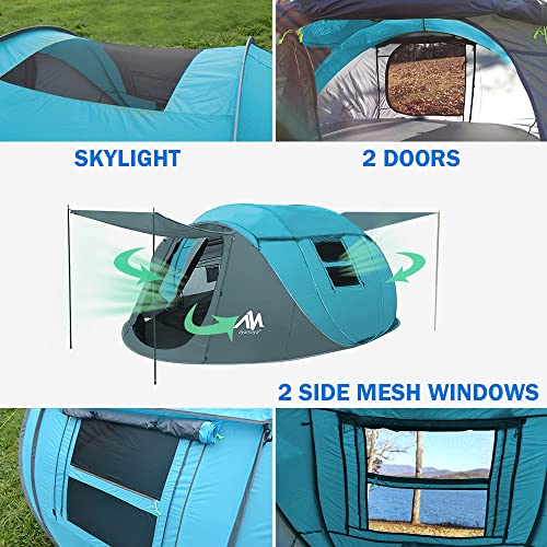 4 Person Pop Up Instant Tents with Removable Rainfly A223642