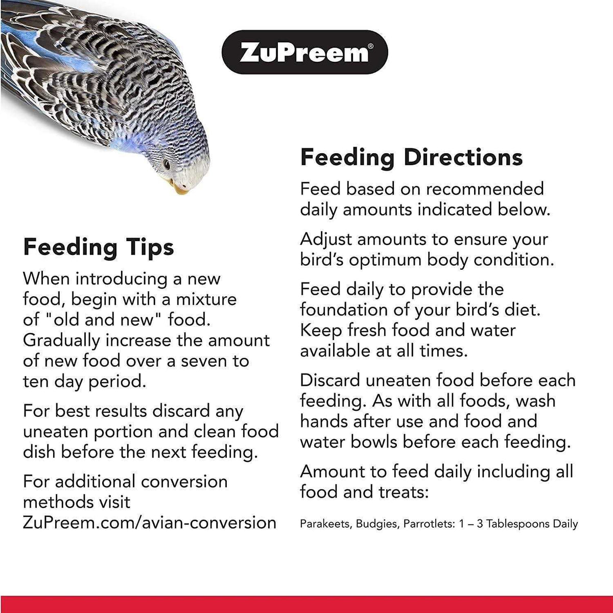 FruitBlend Flavor Bird Food for Small Birds H8090