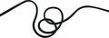 Black 6mm Cord x 60m D6482
