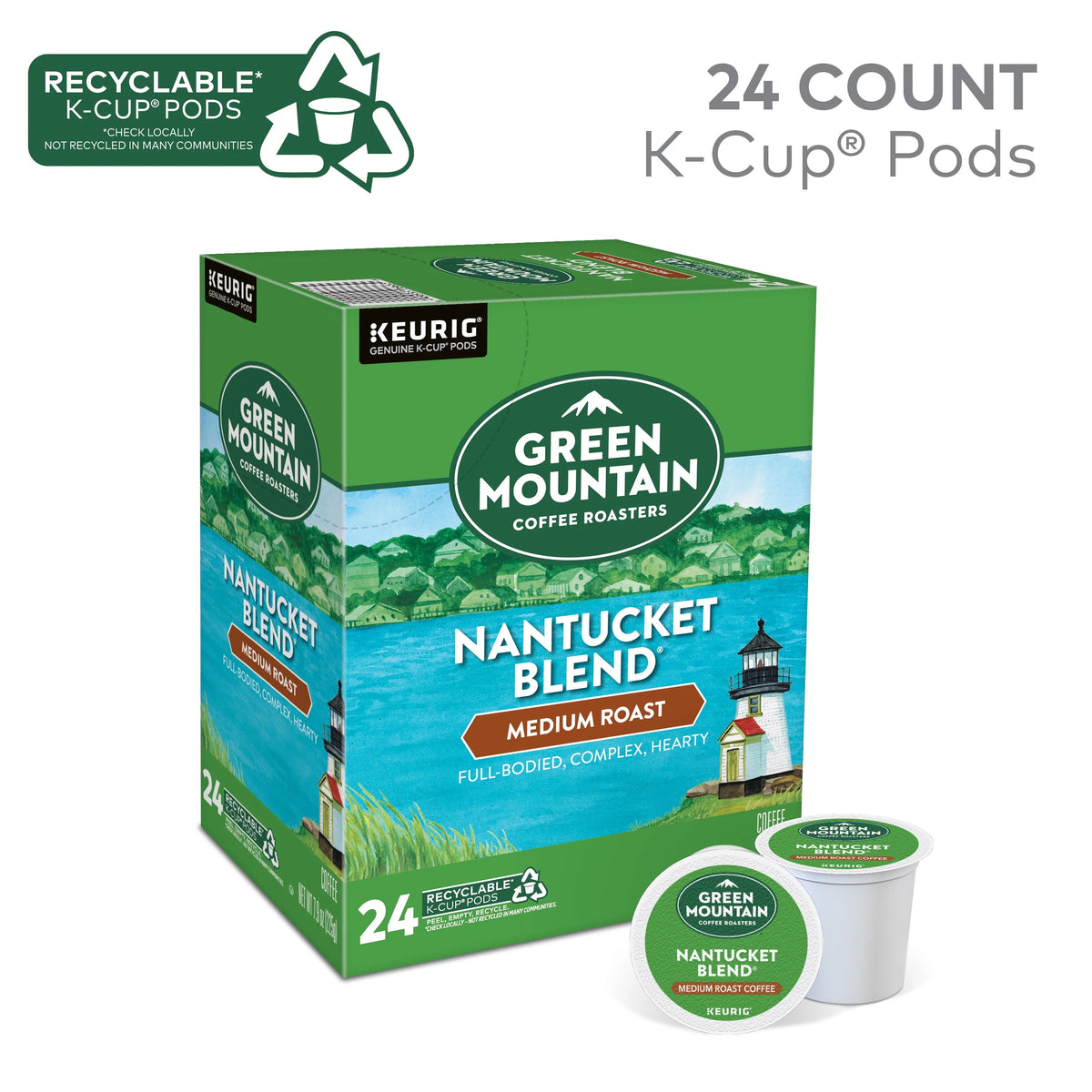 Medium Roast K-Cup Coffee Pods, 24 Count O89552