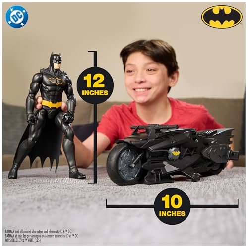 Batman Remote Control Batcycle with 12" Batman Action Figure Y6850
