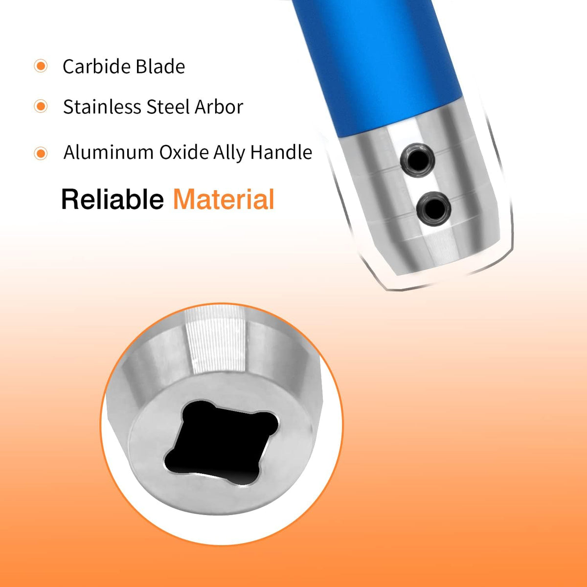 Carbide Woodturning Tools, 20 Full Size, with Detachable Alloy Handle C8066