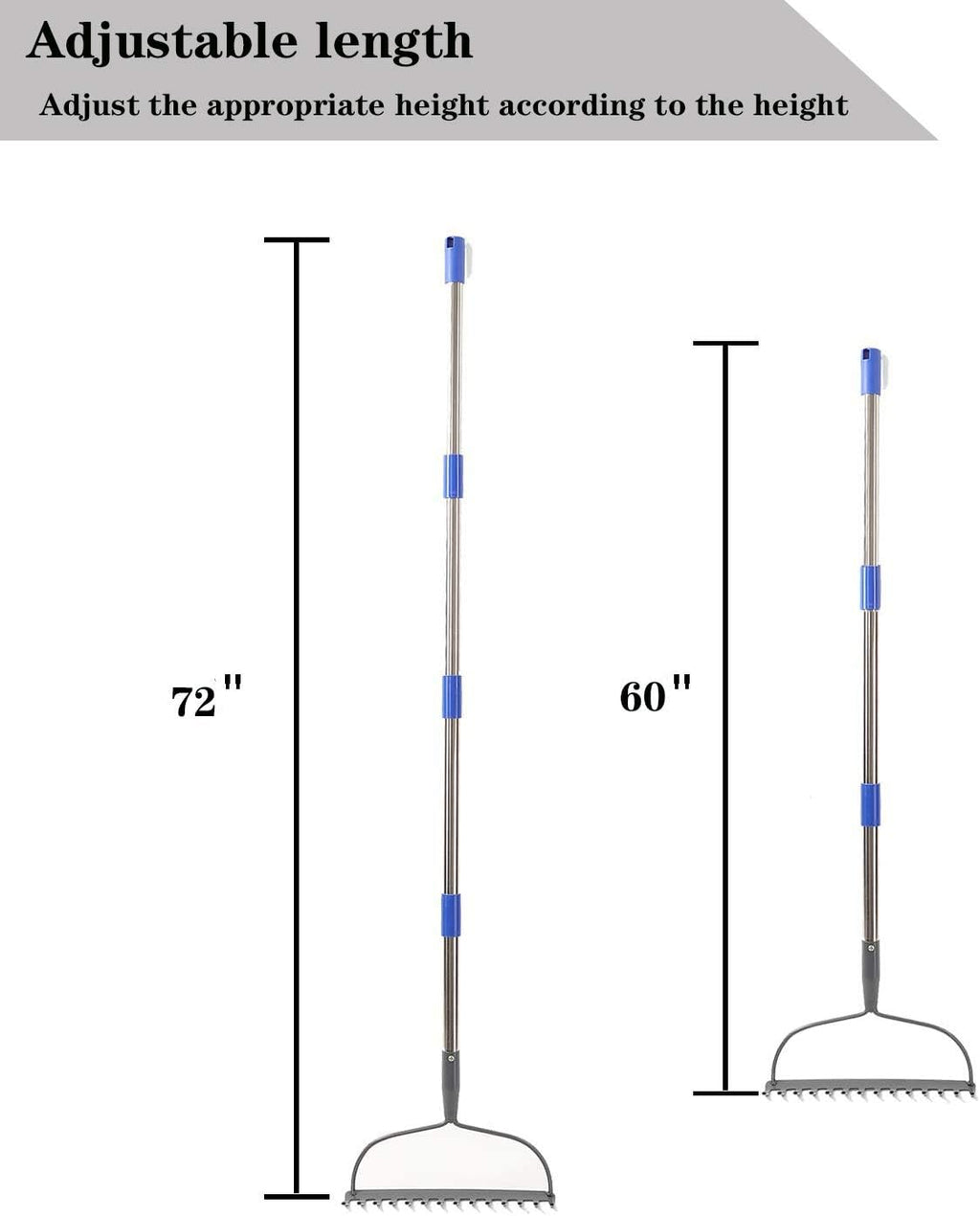 6 FT Heavy Duty Bow Rake, Pack of 2 P32338