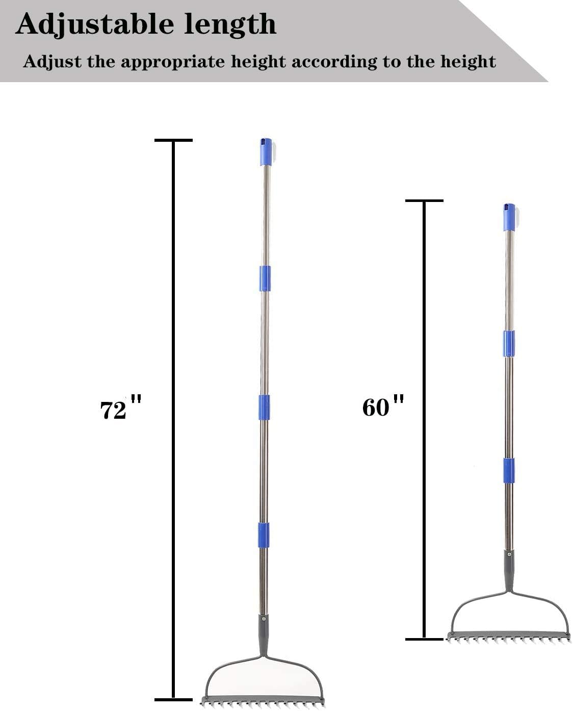 6 FT Heavy Duty Bow Rake, Pack of 2 P32338