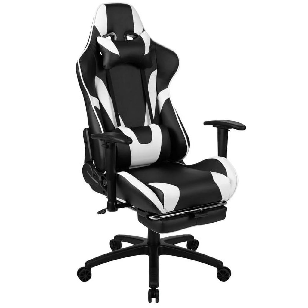 Black Gaming Desk and Reclining Swivel Chair H941