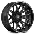 Black/Milled 20x10 Wheel Rim F349305