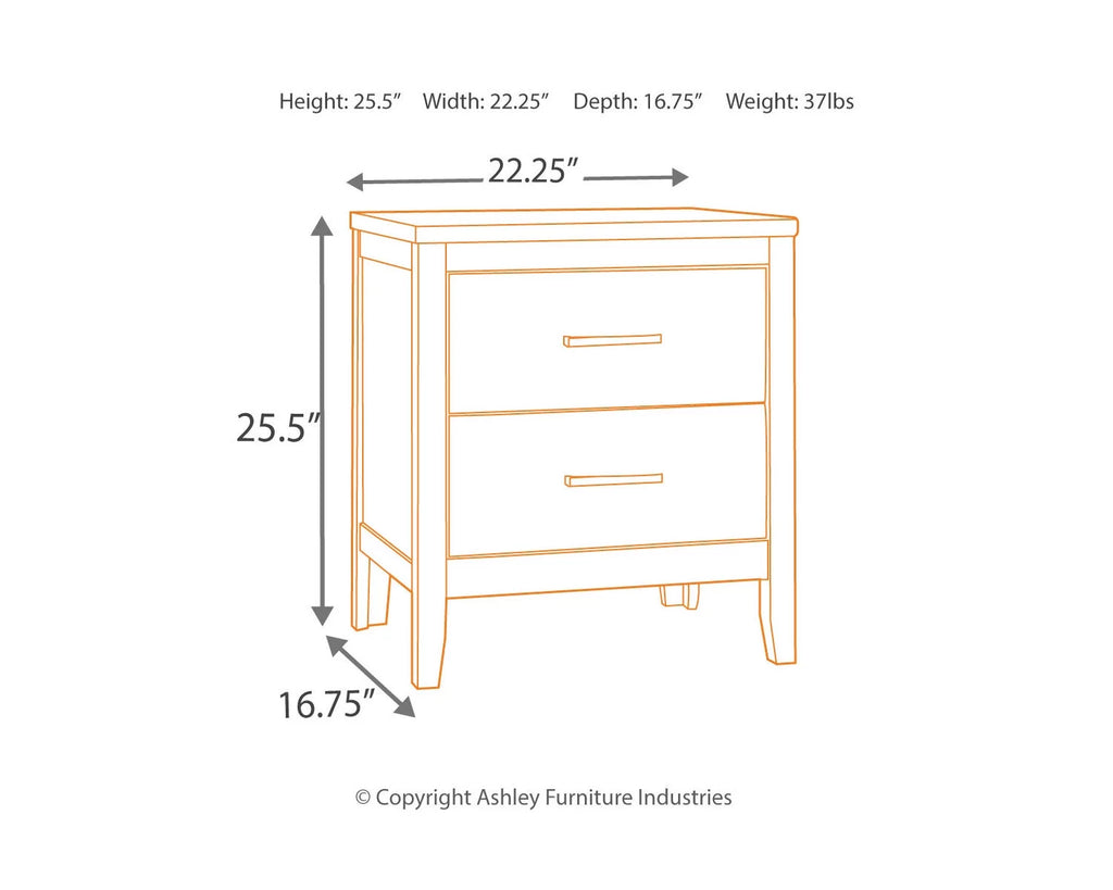 Contemporary Nightstand V17614