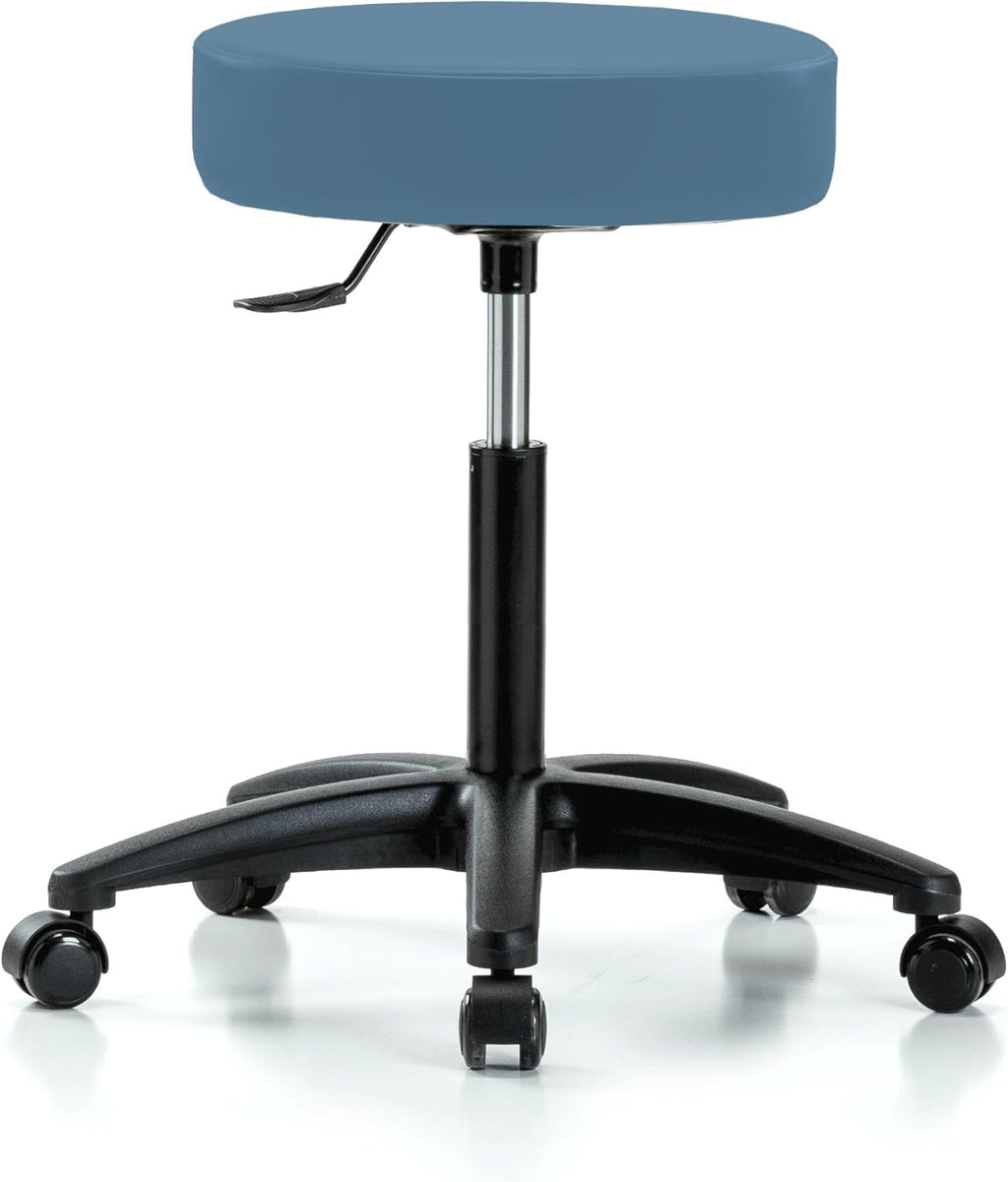Rolling Swivel Stool with Foot Ring, Counter Height, Cinder Fabric Y6930