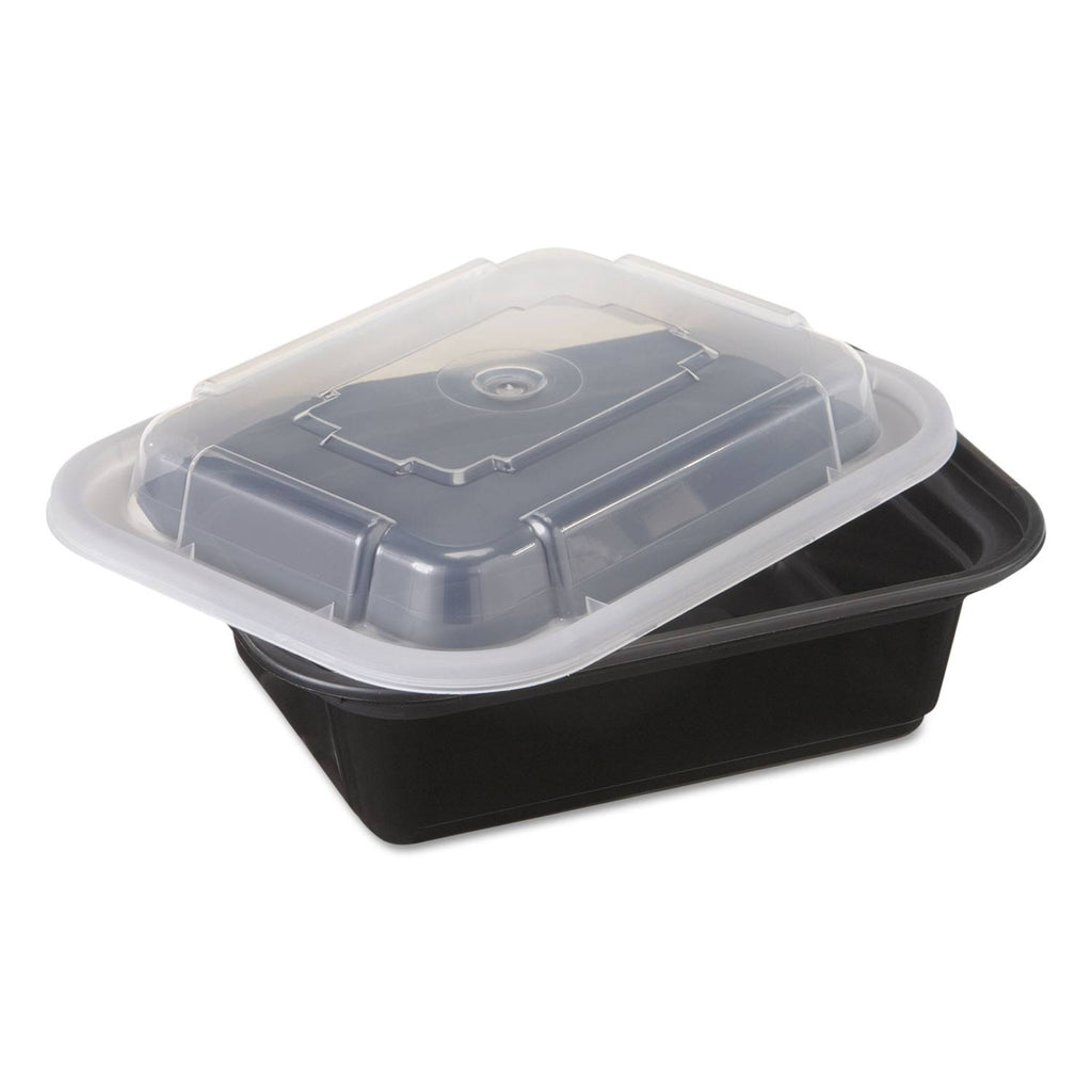 Black/Clear 12oz VERSAtainers, 150/Carton E10669