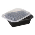 Black/Clear 12oz VERSAtainers, 150/Carton E10669
