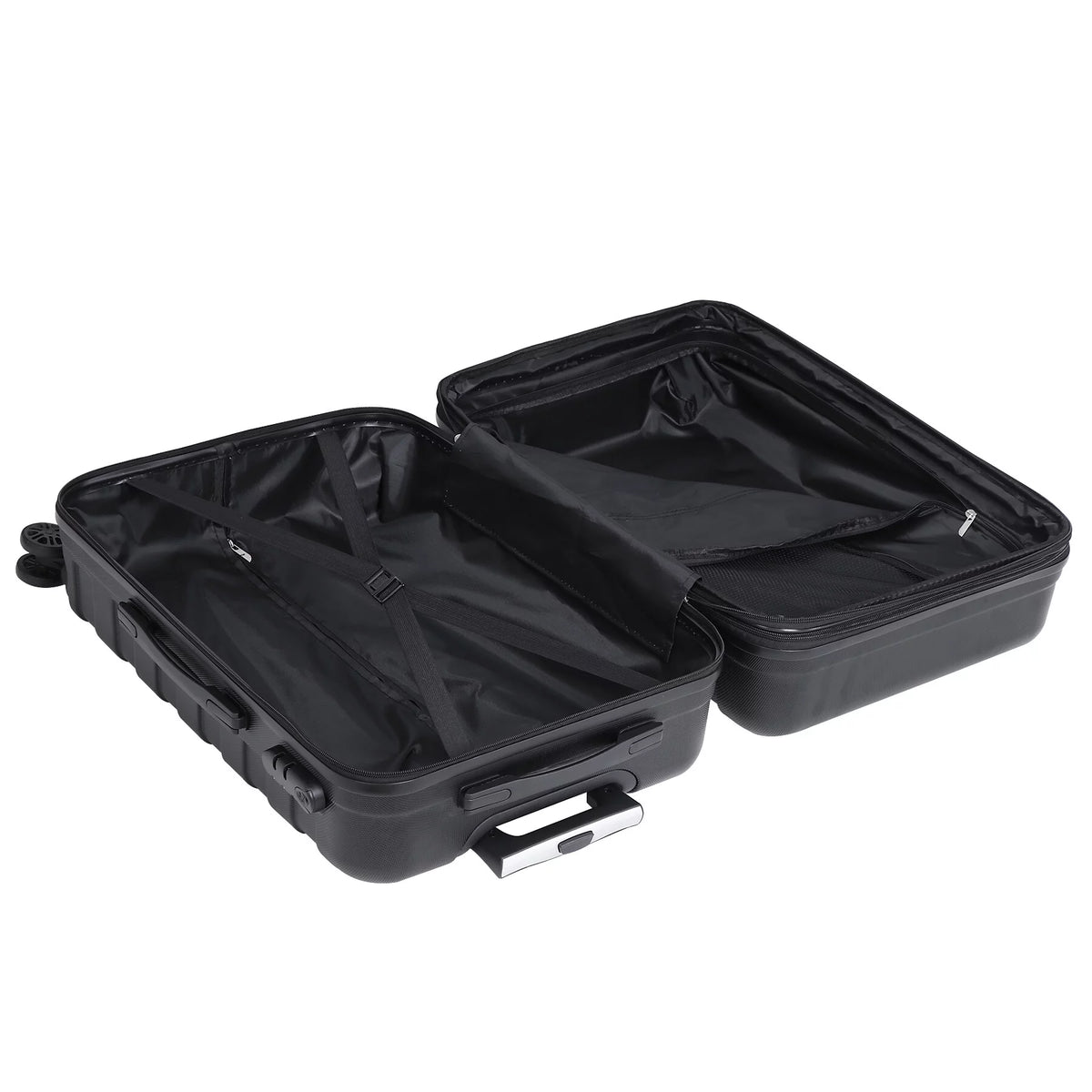 3pcs Black Spinner Luggage Suitcase Set N15306