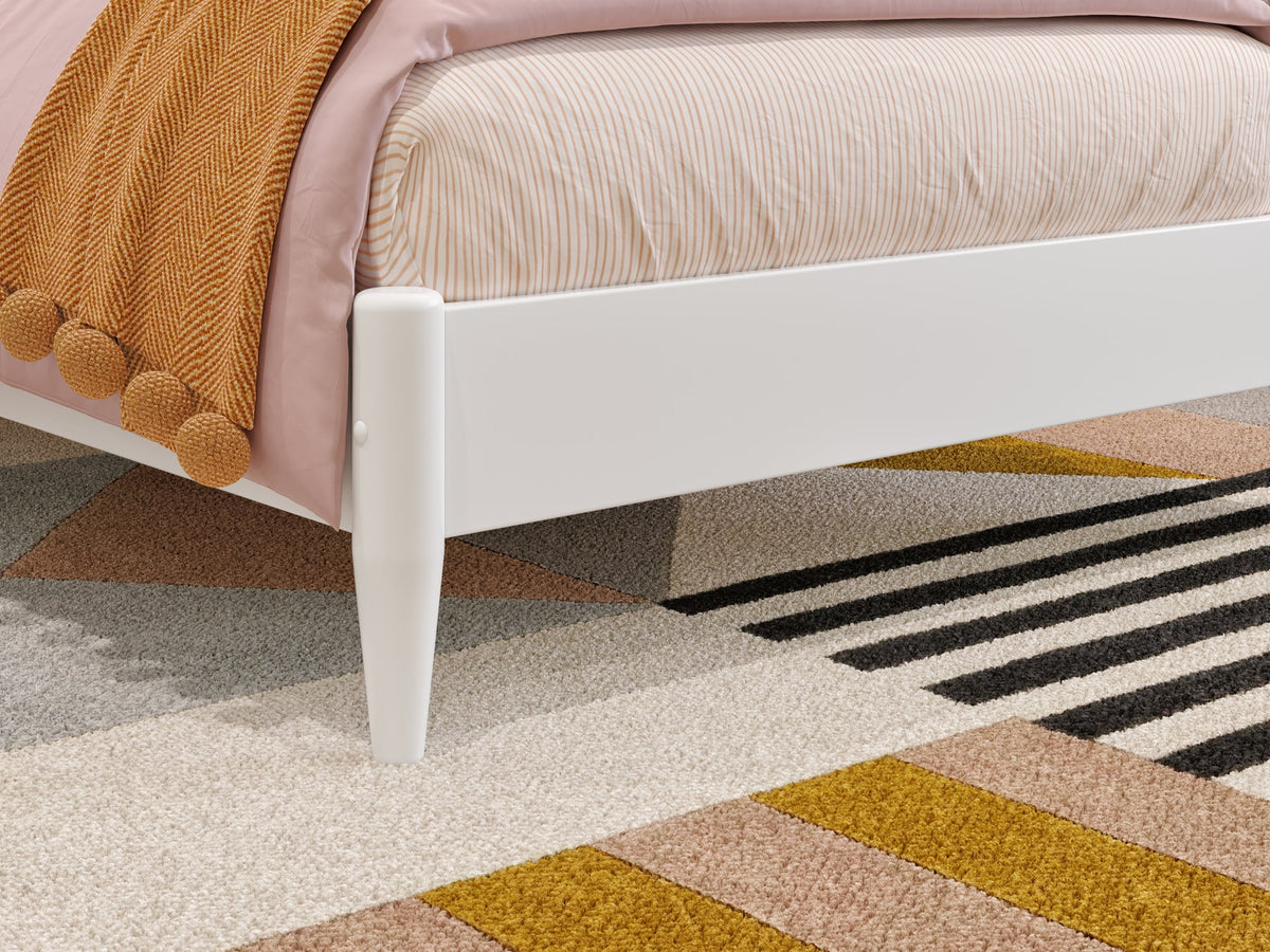 Twin Solid Wood Sleigh Platform Bed K50750