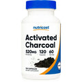 Activated Charcoal 520mg 120 Capsules Non-GMO Gluten Free Supplement G522