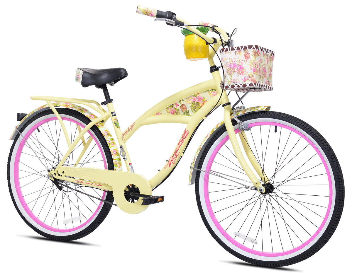 26 Inch 3-Speed Yellow Cruiser Bike A95505