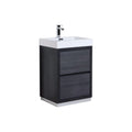 30 in. Free Standing Gray Oak Bathroom Vanity W4293