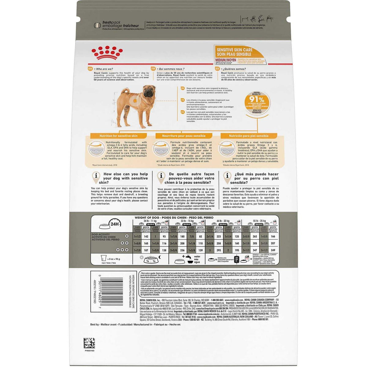 Adult Medium Sensitive Skin Care Dry Dog Food N36099