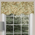 Gold/Green Scalloped Window Valance D883122