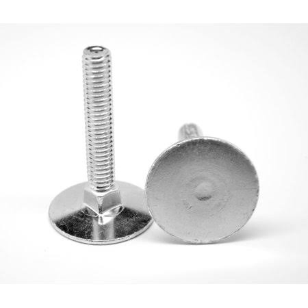 1/4 inch-20 x 1 inch Coarse Thread Grade 2 Elevator Bolt Low Carbon Steel Zinc Plated Pk 100 E512405