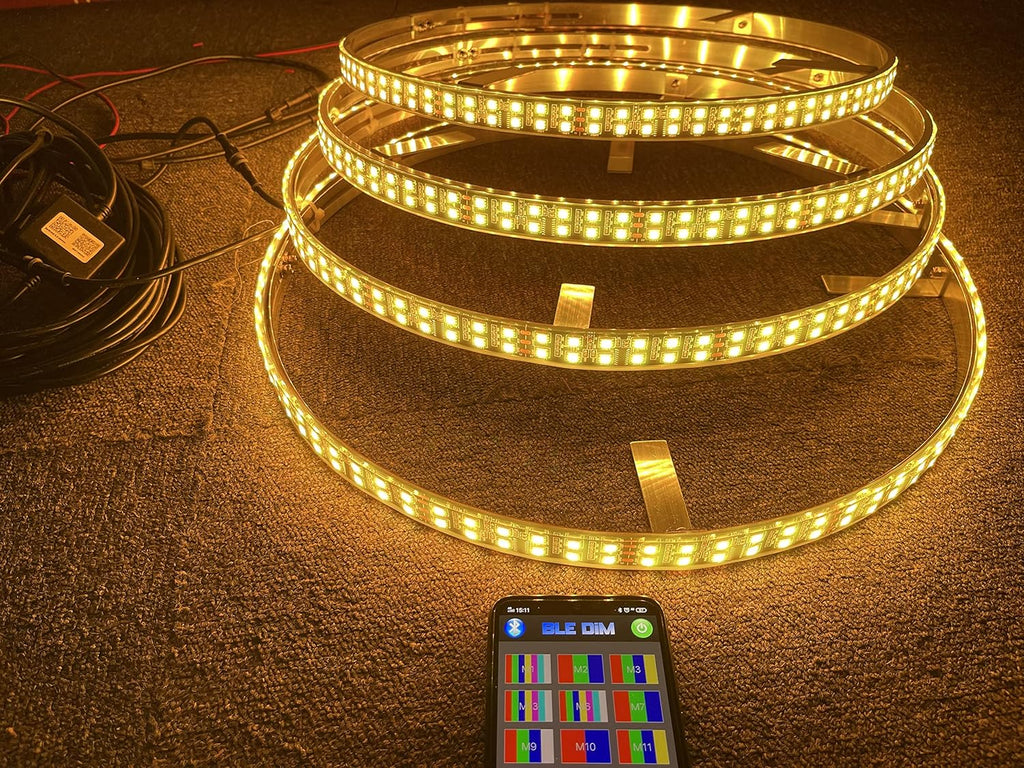 17.5'' Double Row LED Wheel Ring Light IP68 Bluetooth N79896