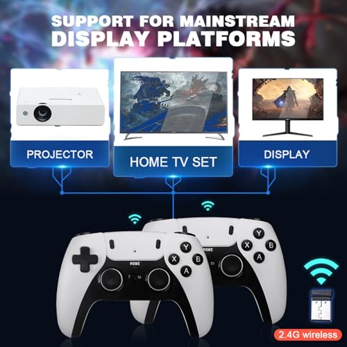 Retro Gaming Console with 20000+ Classic Games, 4K HDMI Output, Dual 2.4G Controllers, 64GB Storage M445204