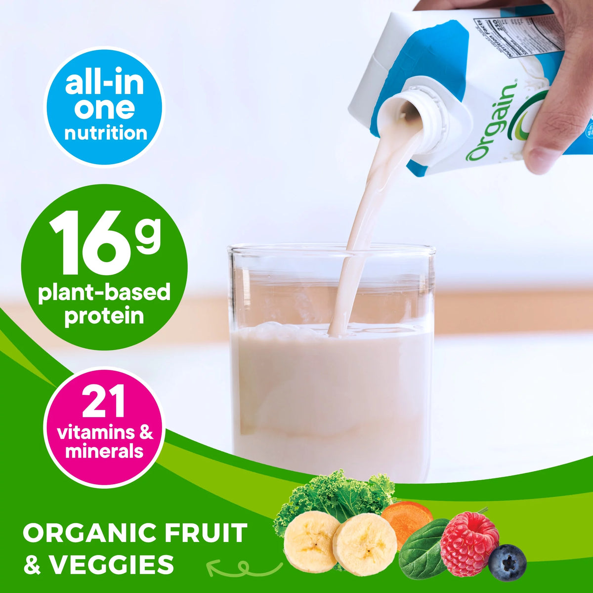 Vanilla Bean 11oz 12ct Plant Based Vegan Protein Shake S156