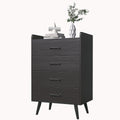 White 4 Drawer Wood Dresser H7712
