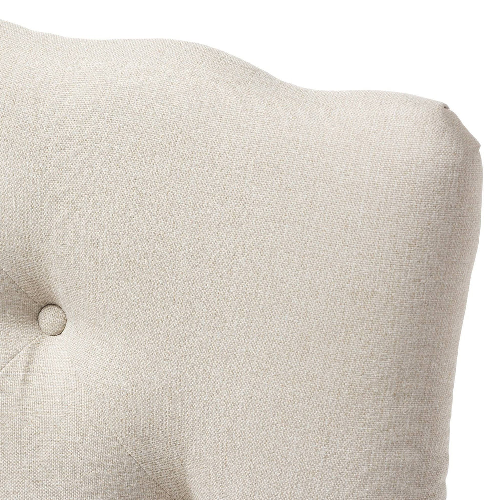 Full Size Grey Fabric Upholstered Headboard W5347