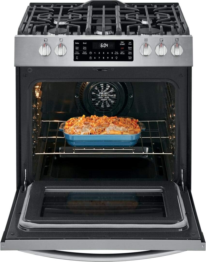 30" Gas Range with 5 Sealed Burners, True Convection Oven, Stainless Steel S4351