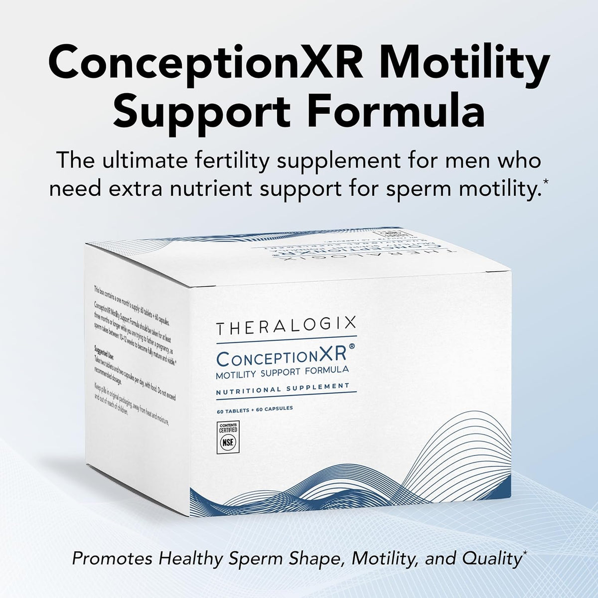 60 Tabs + 60 Caps Male Fertility Supplements D86619