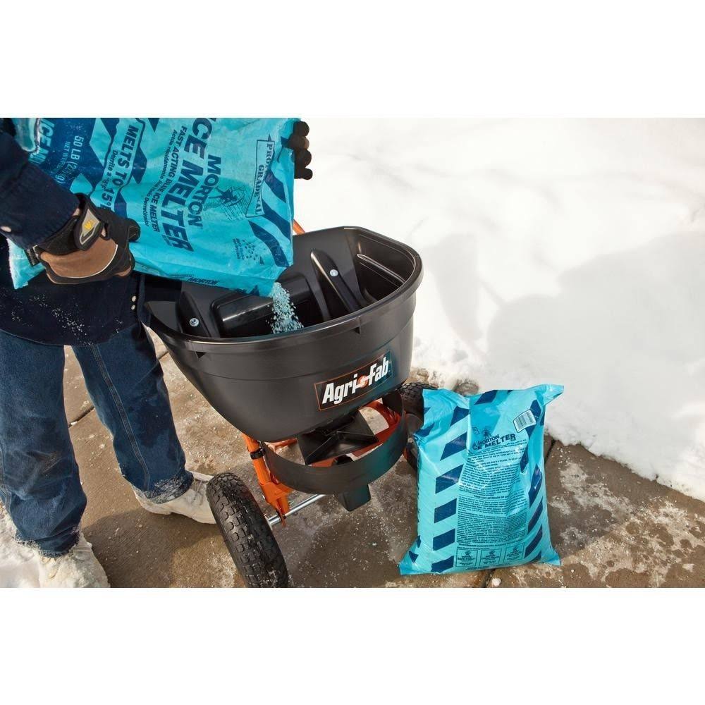 130 lb Push Broadcast Salt Spreader Q89828