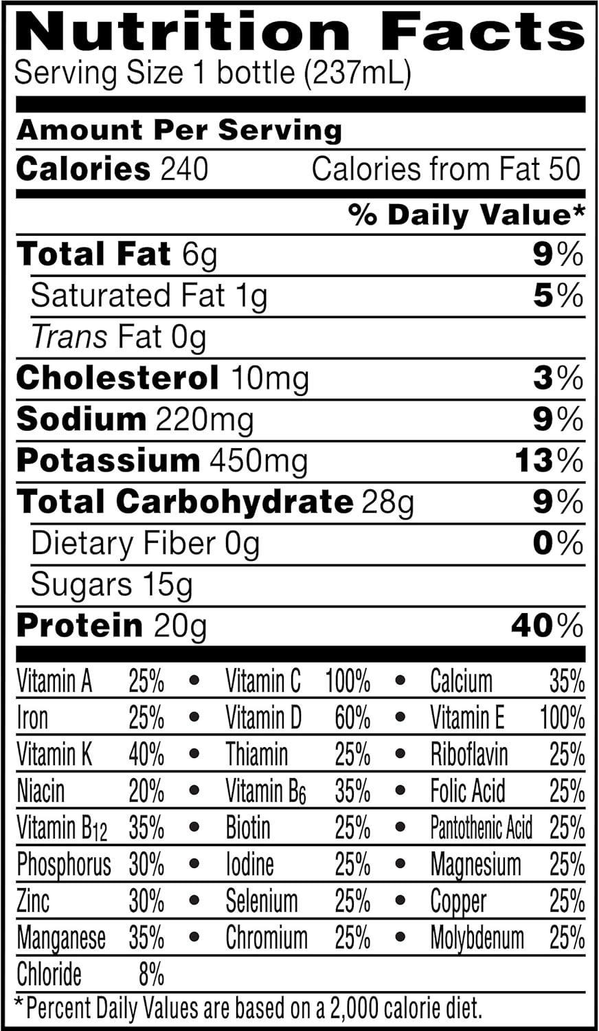 Rich Chocolate 8.01 Fl Oz High Protein Nutritional Drink Y5773