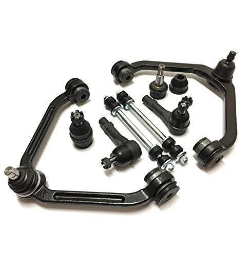 8 Piece Front Upper Control Arm and Ball Joint Assemblies Sway Bar Links Tie Rod Ends L9049