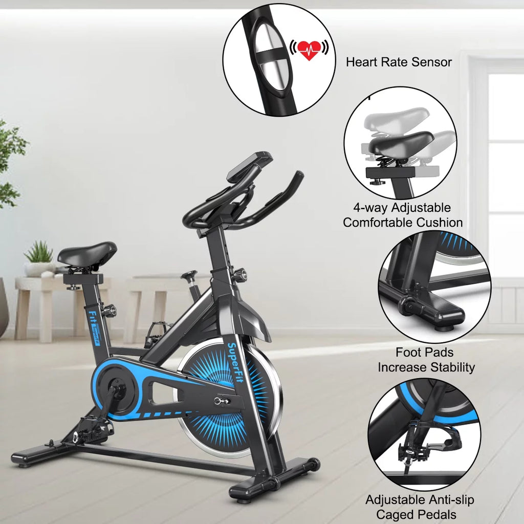 Indoor Cycling Stationary Bike Belt Drive Adjustable Resistance H589