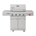 4-Burner Dual Energy Propane Gas Grill with Infrared Side Burner and Cabinets M5307