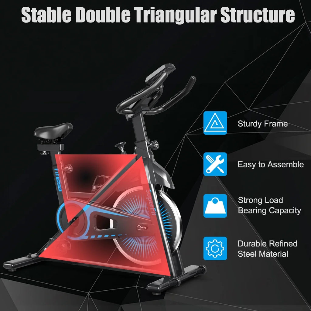 Indoor Cycling Stationary Bike Belt Drive Adjustable Resistance H589