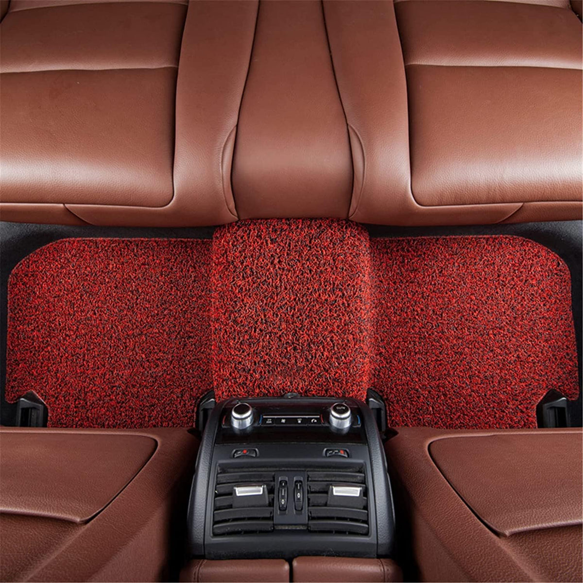 Black Red 3 Piece Rubber Car Floor Mats Q27242