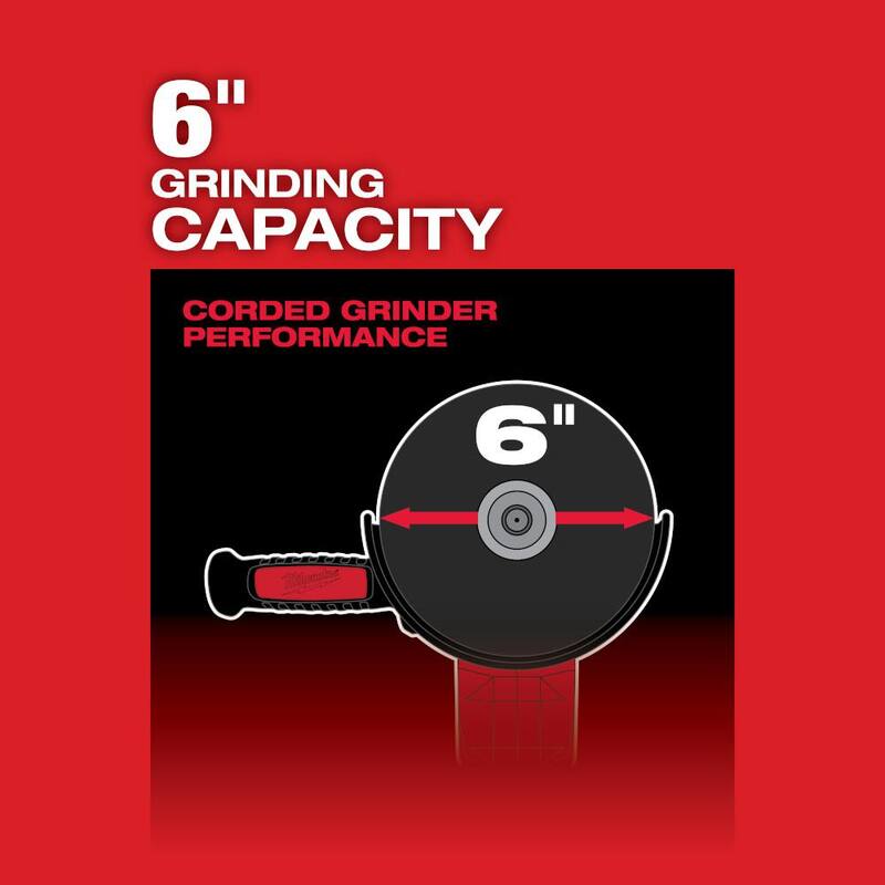 18V Brushless Cordless 4-1/2 in./6 in. Grinder and Hammer Drill T869