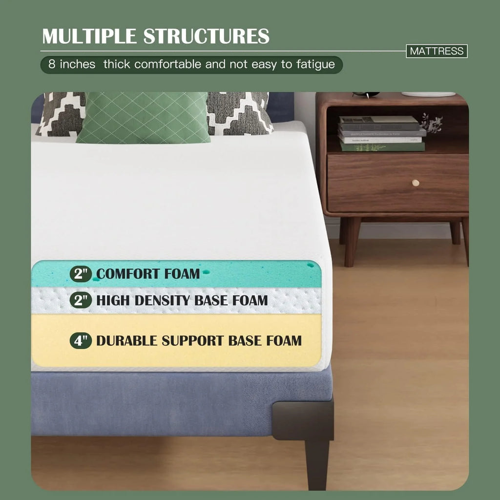 Twin Size Medium Firm Foam Mattress L734