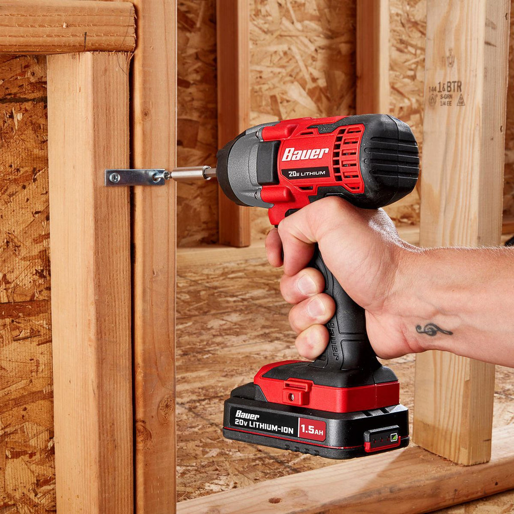2-Tool Cordless Drill and Impact Driver Kit with 1.5 Ah Batteries and Charger T5218