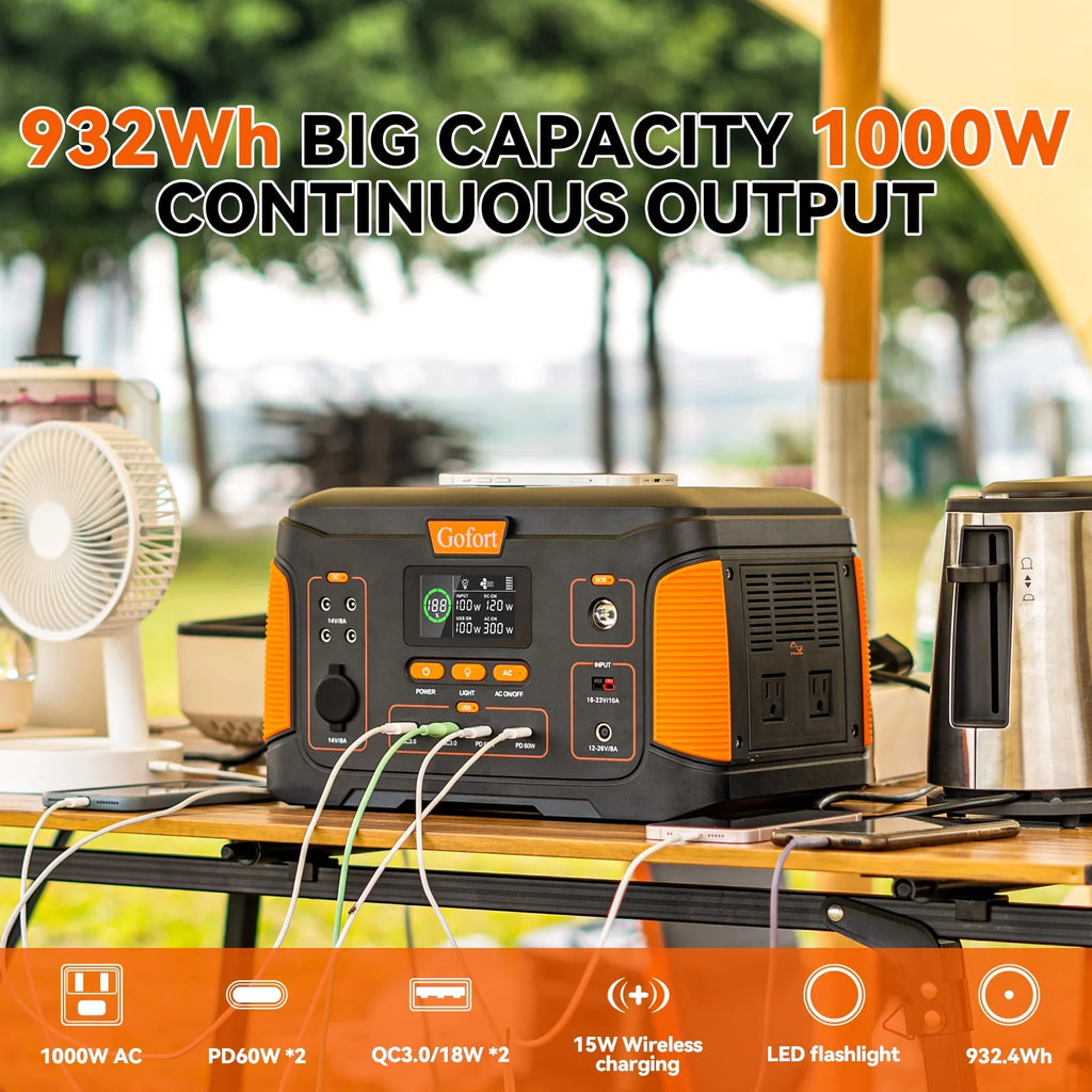 Portable Power Station 932Wh/1000W S320