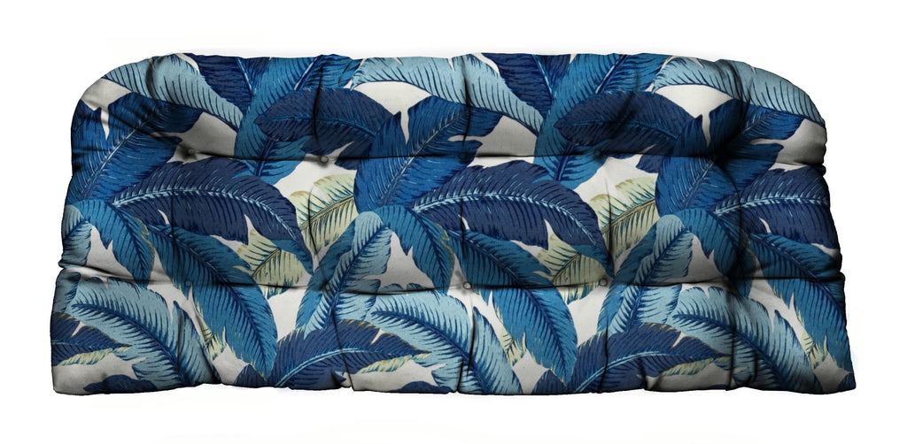 Indoor Outdoor Tufted Wicker Loveseat Settee K922